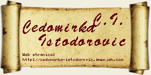 Čedomirka Istodorović vizit kartica
